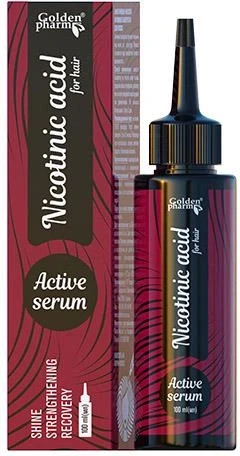 Kwas nikotynowy (Niacyna) Serum Stymulator Aktywator Wzrostu Włosów 100ml
