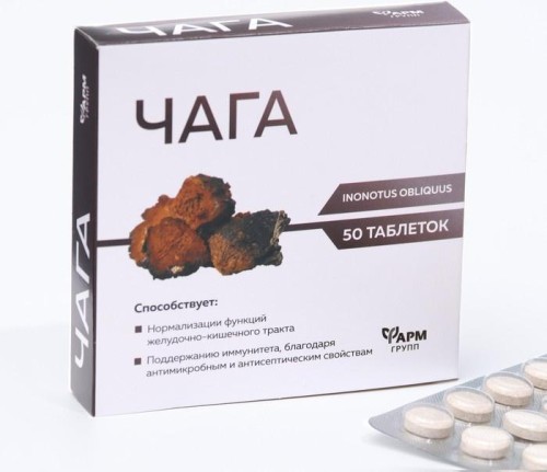Czaga (chaga) Huba Brzozowa 50 tabl. 500mg