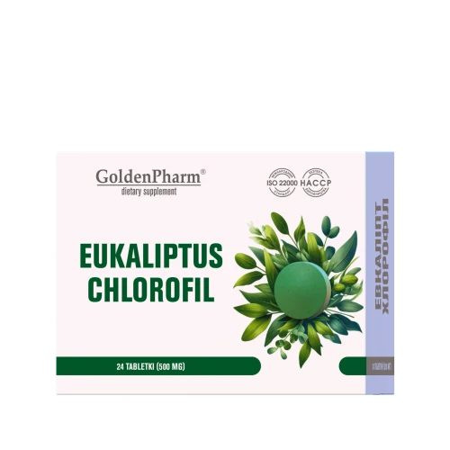 Eukaliptus + Chlorofil do ssania Odpowiednik Chlorofillipt  24 tab.