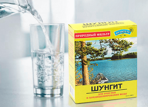 Szungit z Karelii oryginalny filtr - aktywator wody 500g